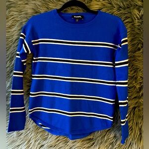 Express Striped Sweater | Size XS | Color: Royal Blue